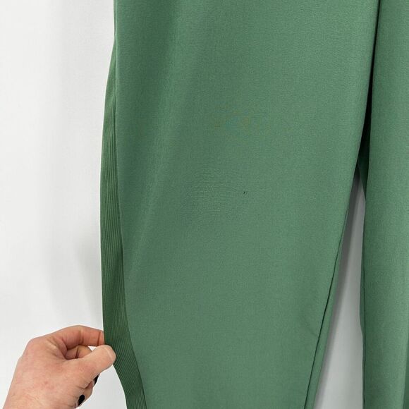 ATHLETA Vineyard Green Brooklyn Mid Rise Ankle Pull On Athleisure Pants Size 10 - Picture 9 of 9
